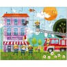 Puzzle HABA - Ma Petite Caserne de Pompiers - 3 x 24 Pièces