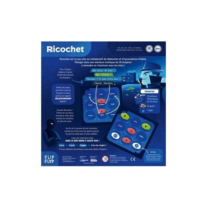 Jeux de société - Ricochet 2 : Le Profil de l'Homme Sans Visage