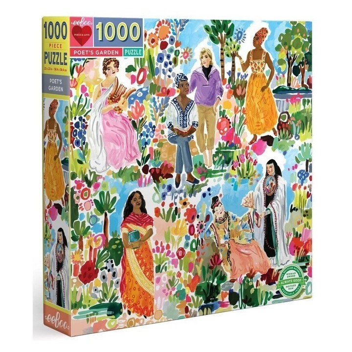 Puzzle Eeboo : Le jardin du poête - 1000 Pièces
