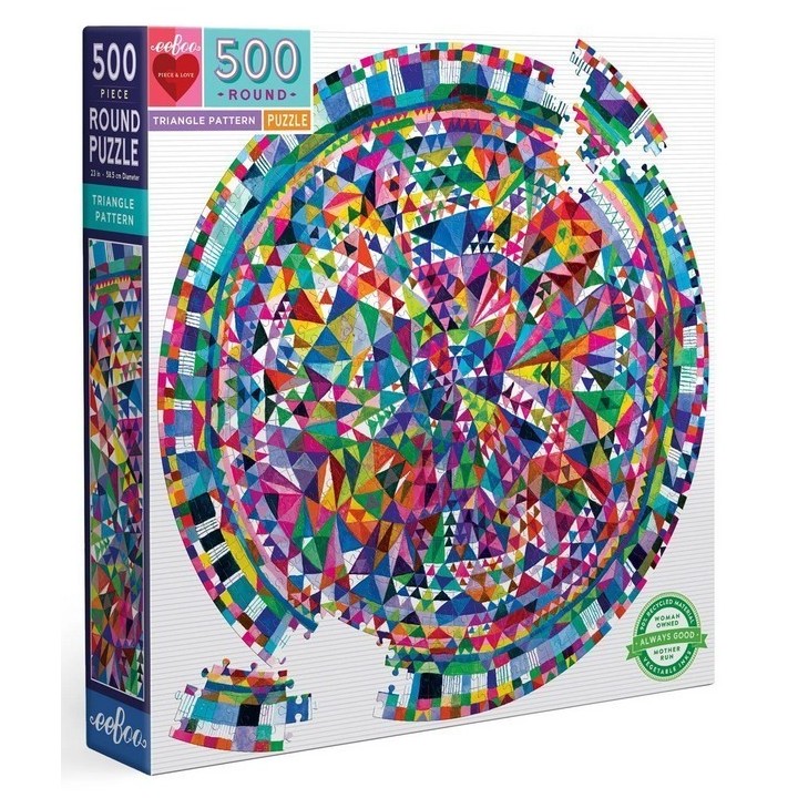 Puzzle Eeboo : Motif Triangle - 500 Pièces