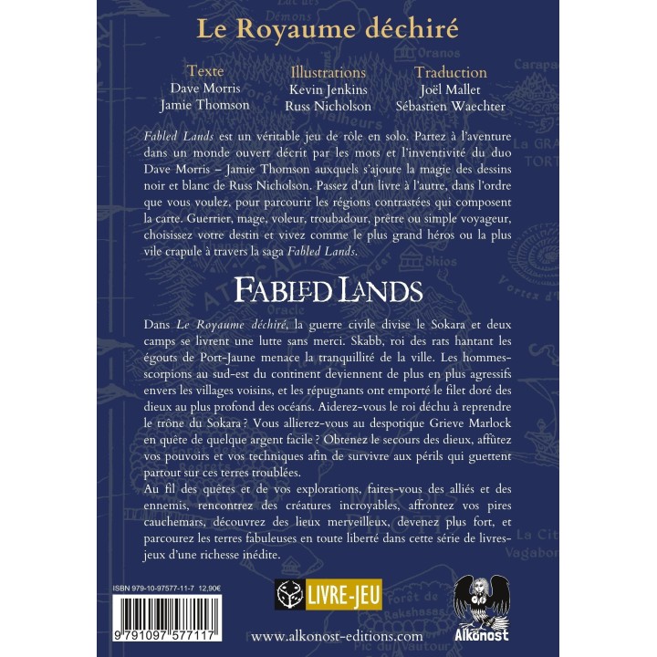 Livre Jeu : Fabled lands 1 : Le Royaume déchiré