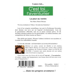 Livre jeu : la peur au ventre - C'est toi L'aventurier vol 8