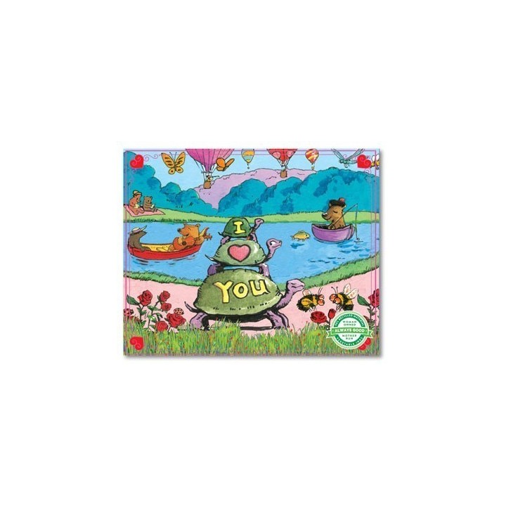 Mini Puzzle St Valentin - J'aime les Tortues - 36 pièces