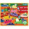 Mini Puzzle Retro - Voitures en Ville - 36 pièces