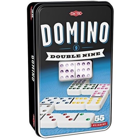 Domino double 9 - Boîte en Métal