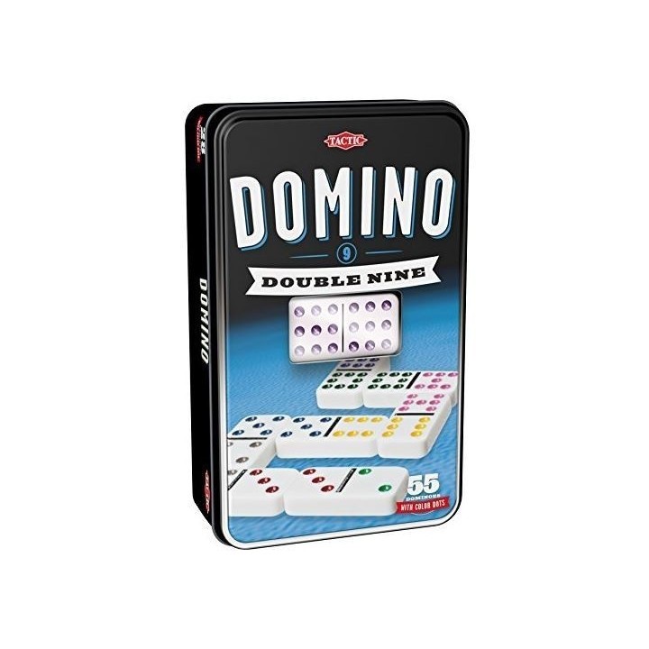 Domino double 9 - Boîte en Métal
