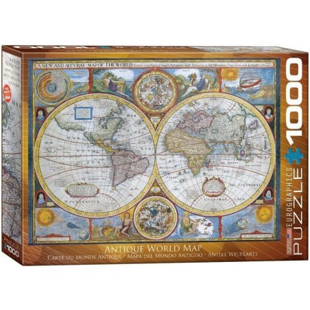 Puzzle Eurographics : Carte du Monde Antique - 1000 Pièces