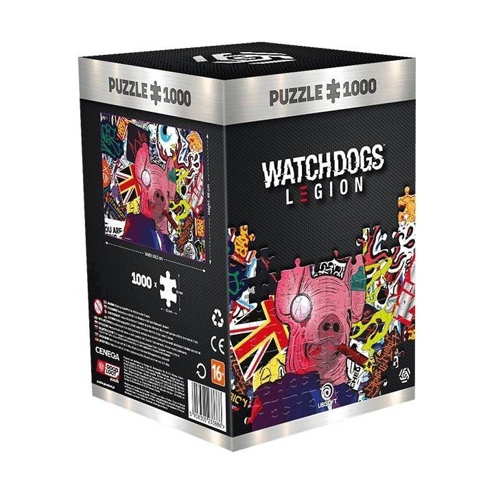Puzzle Good Loot : Watch Dogs Legion : Pig Mask - 1000 Pièces