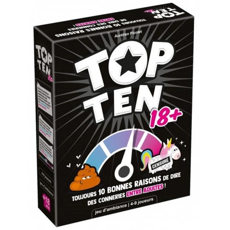 Jeux de société - Top Ten 18+