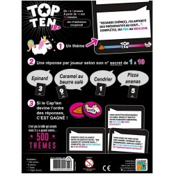 Jeux de société - Top Ten 18+