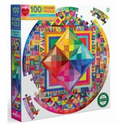 Puzzle rond 25 pièces géantes horloge - 3 ans - Eeboo