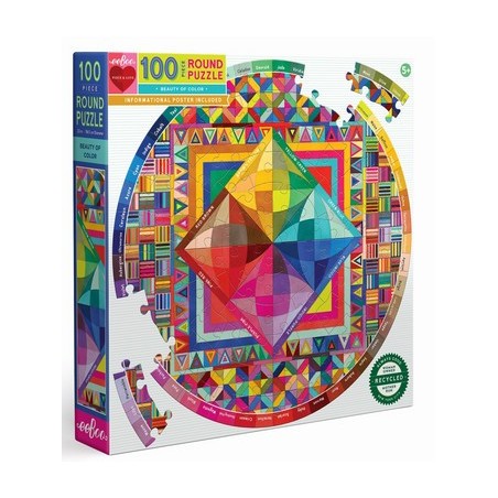 Puzzle Eeboo pièces Géantes : Beauté de la couleur - 100 Pièces