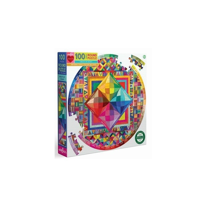 Puzzle Eeboo pièces Géantes : Beauté de la couleur - 100 Pièces