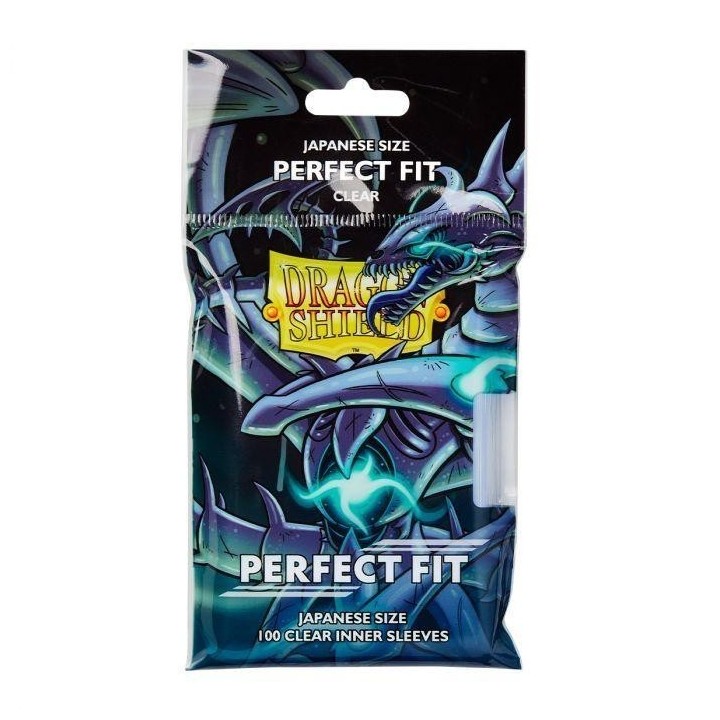 Protège-cartes Dragon Shield - 100 Japanese Perfect Fit Clear Transparent