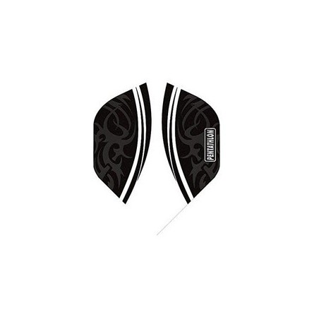 Ailettes Pentathlon Flights Standard - Noir