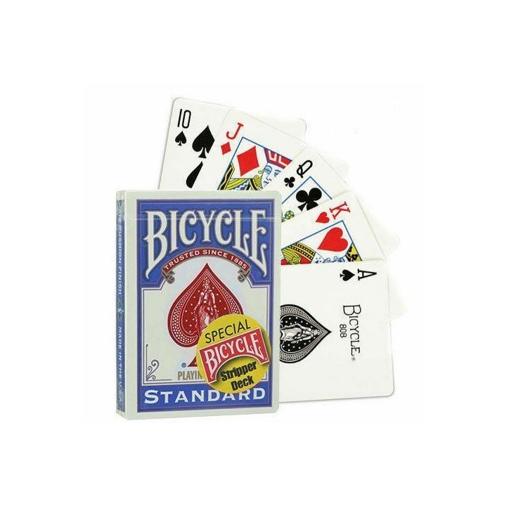 Bicycle - Cartes Courtes - Stripper Deck Standard - Bleu - Spéciales Magie