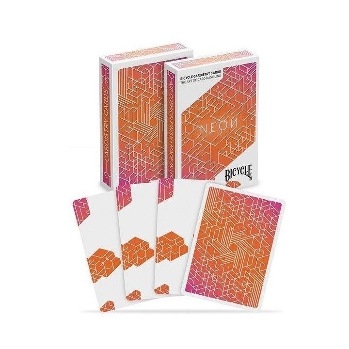 Bicycle - 54 cartes Néon Orange Bump