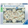 Puzzle Ravensburger : Mappemonde des Animaux Fantastiques - 1500 pièces