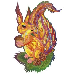 Puzzle Créatif Harmandi : L'Ecureuil Touffu  - 118 pièces