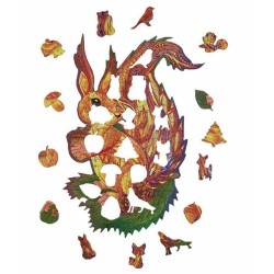 Puzzle Créatif Harmandi : L'Ecureuil Touffu  - 118 pièces