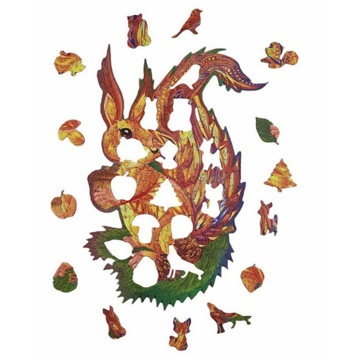Puzzle Créatif Harmandi : L'Ecureuil Touffu  - 118 pièces