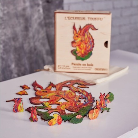Puzzle Créatif Harmandi : L'Ecureuil Touffu  - 118 pièces