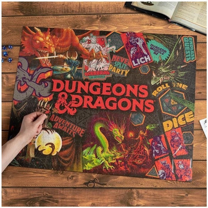 Puzzle Paladone - Dungeons & Dragons - 1000 pièces