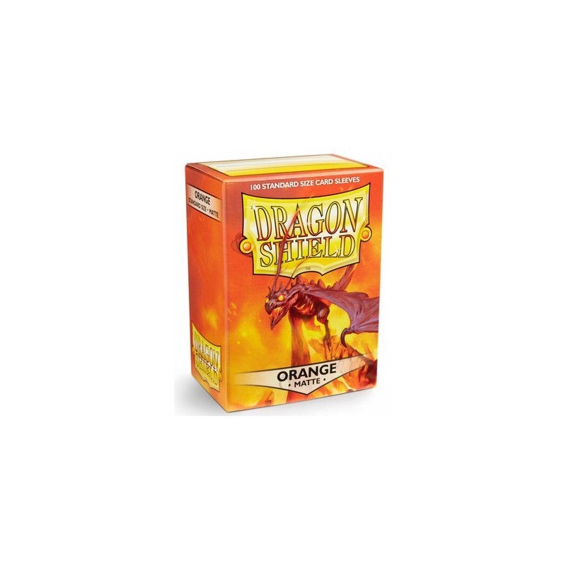 Protège-cartes Dragon Shield - 100 Standard Sleeves Matte Orange