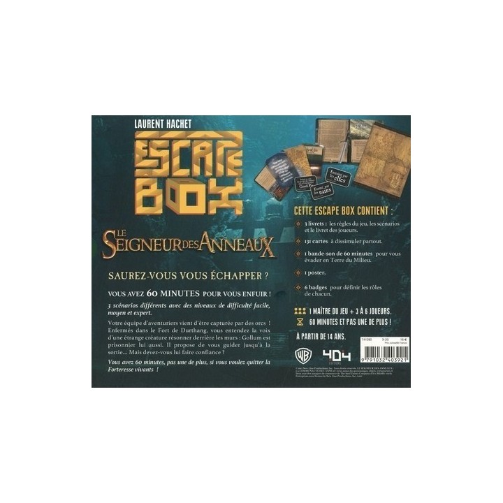 Jeux de société - Escape Box - Le Seigneur des Anneaux