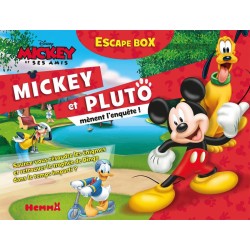 Jeux de société - Escape Box - Disney Mickey et ses amis : Mickey et Pluto mènent l'enquête !