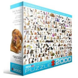 Puzzle Eurographics : Le monde des chiens - 2000 Pièces