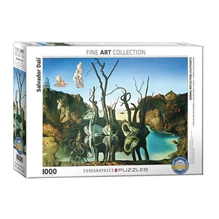Puzzle Eurographics : Dali- Cygnes reflétant des éléphants - 1000 Pièces