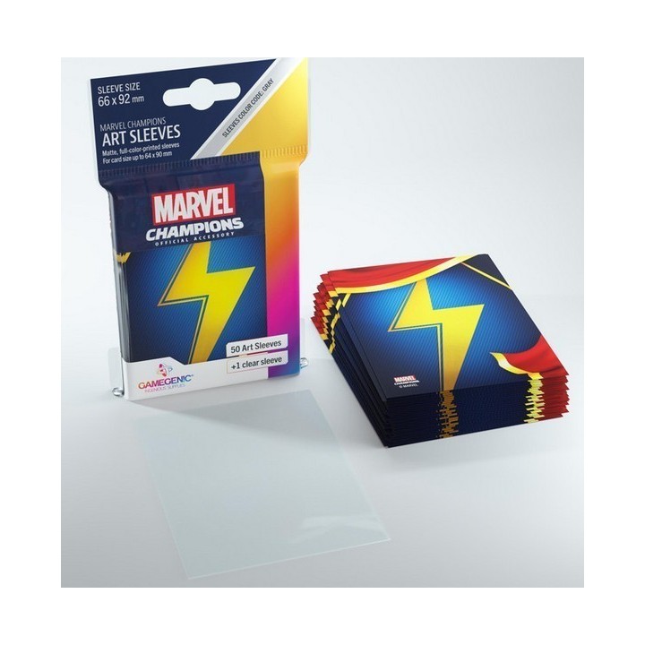 Gamegenic Marvel Champions Art Sleeves - Ms. Marvel