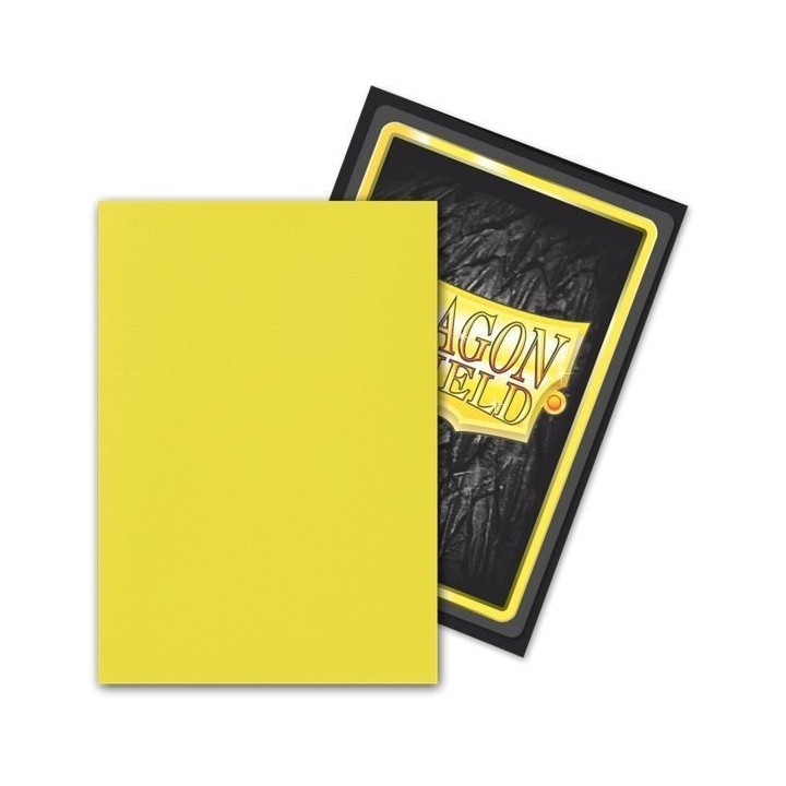 Protège-cartes Dragon Shield - 60 Japanese Sleeves Matte Jaune - Lightning