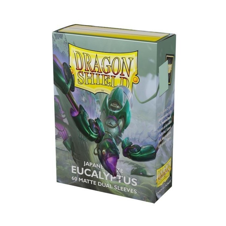 Protège-cartes Dragon Shield - 60 Japanese Sleeves Matte Vert Pale - Eucalyptus