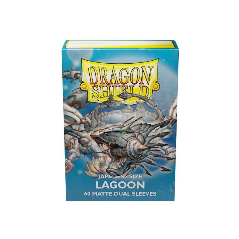 Protège-cartes Dragon Shield - 60 Japanese Sleeves Dual Matte Bleu - Lagoon