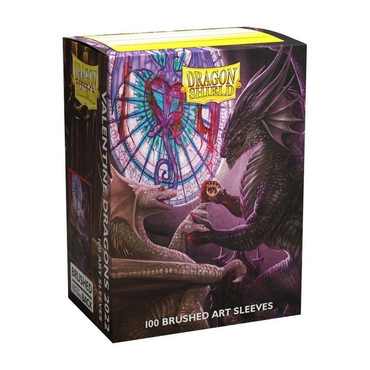 Protège-cartes Dragon Shield - 100 Standard Art Sleeves - Valentines Dragons 2022