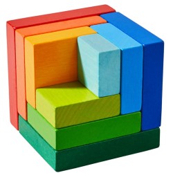 Jeux d'éveil - Jeu d’assemblage en 3D - Cube multicolore