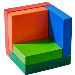 Jeux d'éveil - Jeu d’assemblage en 3D - Cube multicolore