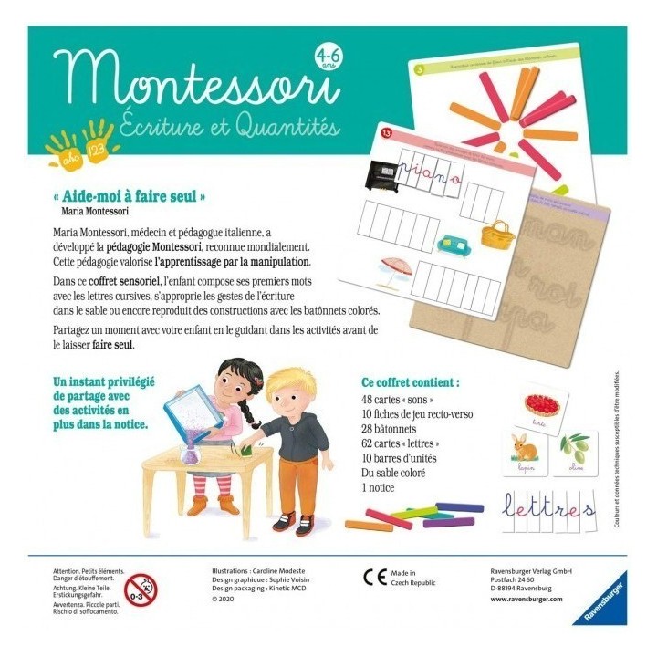 Jeux de société - Montessori : Ecriture et Quantité
