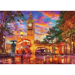 Puzzle Ravensburger : Sunset at Parliament Square London - 1000 Pièces