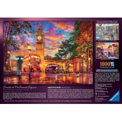 Puzzle Ravensburger : Sunset at Parliament Square London - 1000 Pièces