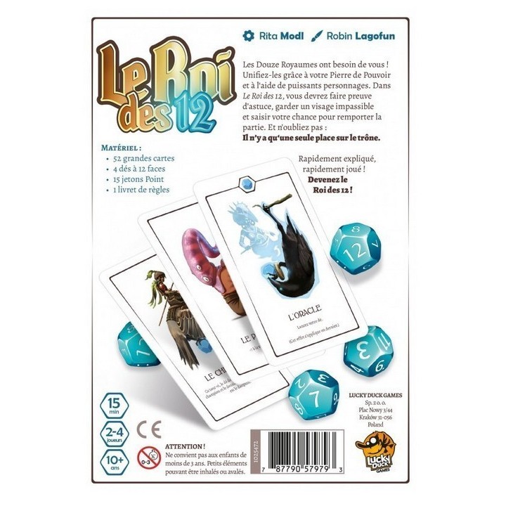 Jeux de société - le roi des 12