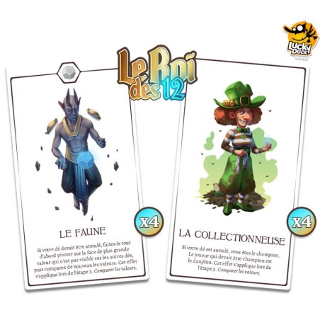 Jeux de société - le roi des 12 - Mini extension personnages