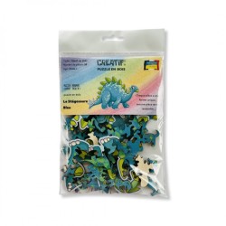 Puzzle Créatif Harmandi : Le Stégosaure Bleu - 35 pièces