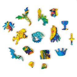 Puzzle en bois : Dragon - Taille S