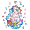 Puzzle en bois : Licorne  - Taile M