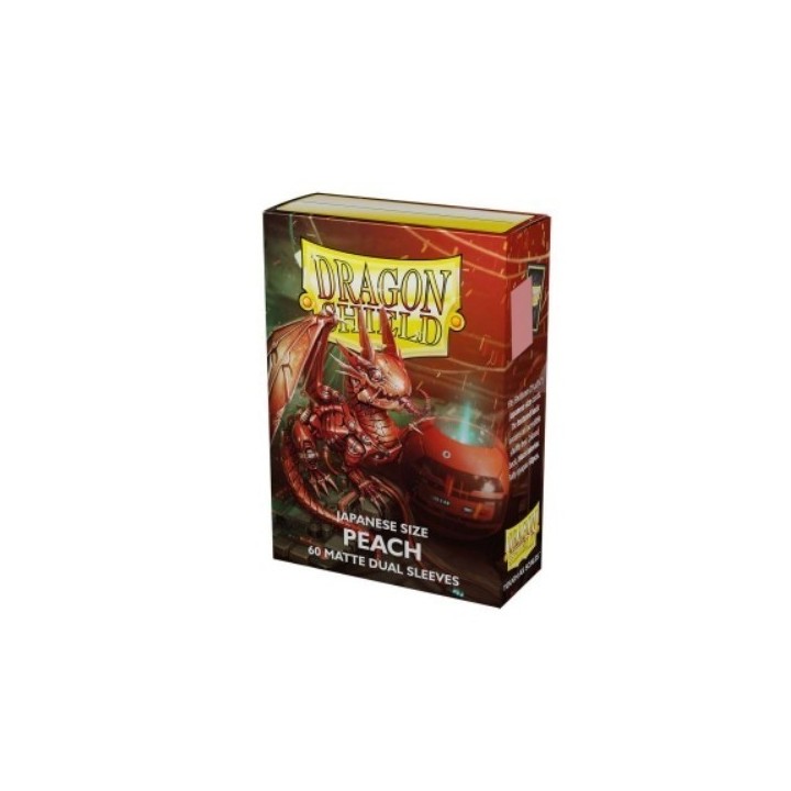 Protège-cartes Dragon Shield - 60 Japanese Sleeves Matte Peach - Piip
