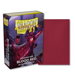 Protège-cartes Dragon Shield - 60 Japanese Sleeves Matte Blood Red - Juusouken