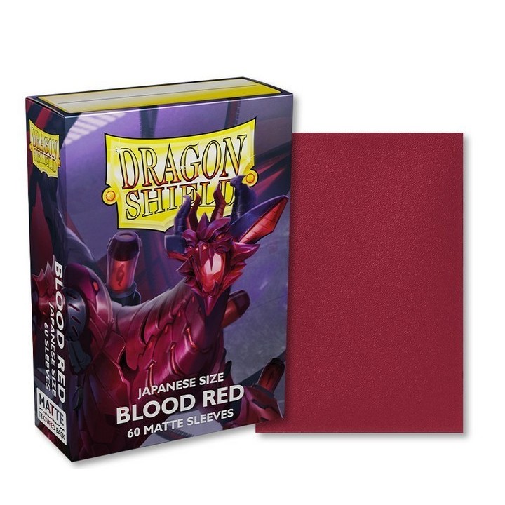 Protège-cartes Dragon Shield - 60 Japanese Sleeves Matte Blood Red - Juusouken